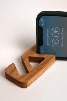Дерев'яна підставка для телефону Moku 4,5х9,5х1 см Podstavka_Pod_TF_NEW фото