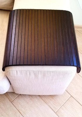 Дерев'яна накладка, столик, килимок на підлокітник дивана. Дерев'яний килимок -накладка на пуфик. 1149656185 фото