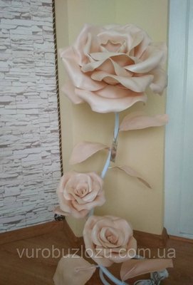 Торшер з ізолону "Троянда" блідо-рожевий 1833053530 фото
