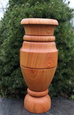 Дерев'яна ваза дерев'яна для декору, ваза декоративна, ваза з дерева 2041497711 фото