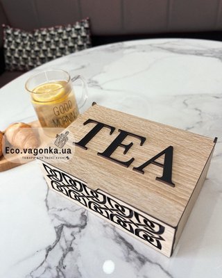 Органайзер для зберігання пакетиків чаю (Дуб) 1908240726 фото