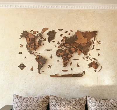 Дерев'яні мапи світу
