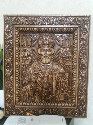 Ікона різальна Свята Микола Чудотворець. Святий образ. 3D-картини. 829967737 фото
