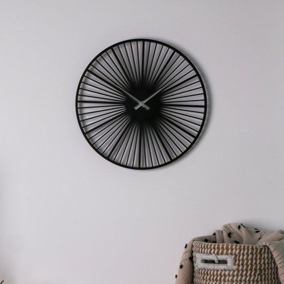 Чорний настінний годинник Moku Circum (38 x 38 см) Circum 38 фото
