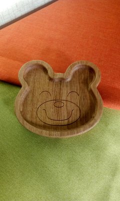 Дитяча тарілка з дерева "Ведмедик". Дитячий посуд. Дитячі тарілки. Декоративні тарілки. 924894149 фото