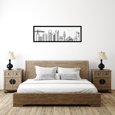 Дерев'яна картина "Modern City" (50 x 17 см) modern city 50 фото