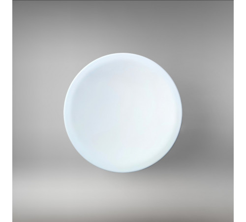 Напівбарний дерев'яний табурет для кухні КОМФОРТ Круглий стілець без спинки з дерева для кафе, бара Висота 50см Білий