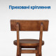 Високий дерев'яний стілець зі спинкою Барний табурет з натурального дерева для високої барної стійки Дублін 750
