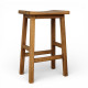 Дерев’яний барний табурет з натурального дерева в сучасному стиліі Стілець широкий ПАБ Хвиля Нова h70