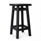 Кухонний дерев'яний табурет для кухні Стілець із натурального дерева Табурета кухонна маленька Мілан Чорний