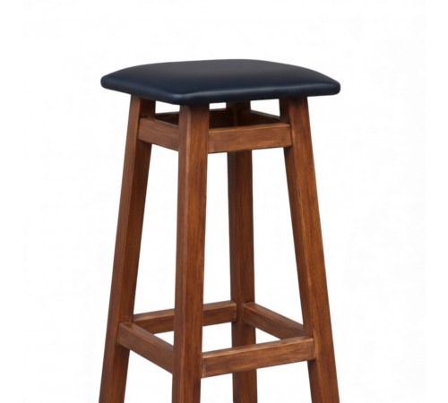 Високий дерев'яний табурет з м'яким сидінням для барної стійки Мілан М32 Напівбарний стілець для кухні, бару, кафе 750