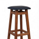 Високий дерев'яний табурет з м'яким сидінням для барної стійки Мілан М32 Напівбарний стілець для кухні, бару, кафе 750