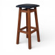 Високий дерев'яний табурет з м'яким сидінням для барної стійки Мілан М32 Напівбарний стілець для кухні, бару, кафе 750