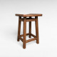 Дерев'яний напівбарний табурет ХВИЛЯ Стілець з дерева Табуретка для пабу, кафе, бару, кухні Висота 58см