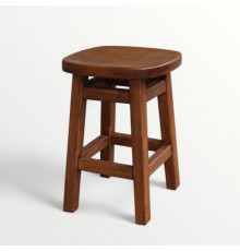 Дерев'яний кухонний табурет Осака Квадратний стілець без спинки з натурального дерева Висота 50см