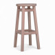 Високий барний стілець з дерева для барів, пабів, кафе, кухні Табурет круглий дерев'яний ПАБ Стандарт h75