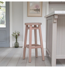 Високий барний стілець з дерева для барів, пабів, кафе, кухні Табурет круглий дерев'яний ПАБ Стандарт h75
