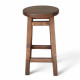 Високий барний стілець з дерева для барів, пабів, кафе, кухні Табурет круглий дерев'яний ПАБ Стандарт h75 Горіх темний