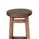 Високий барний стілець з дерева для барів, пабів, кафе, кухні Табурет круглий дерев'яний ПАБ Стандарт h75 Горіх темний