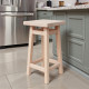 Кухонний дерев'яний табурет для кухні Стілець із натурального дерева Табурета кухонна маленька Мілан Натуральний світлий