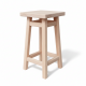 Кухонний дерев'яний табурет для кухні Стілець із натурального дерева Табурета кухонна маленька Мілан Натуральний світлий