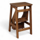 Стілець - драбина дерев'яна в ретро стилі для дому та кухні, фотостудії Сходи трансформер побутові розкладні