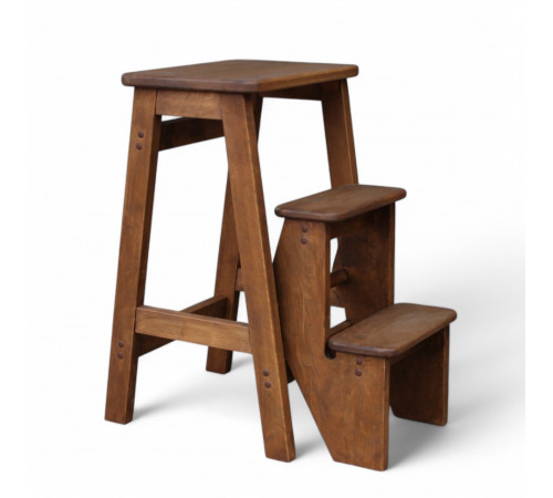 Стілець - драбина дерев'яна в ретро стилі для дому та кухні, фотостудії Сходи трансформер побутові розкладні