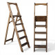 Драбина дерев'яна складана на 5 сходинок для дому, фотостудії Сходи трансформер побутові розкладні Полісандр