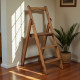 Drewniana składana drabina z 3 stopniami do domu, studia fotograficznego. Składana drabina transformatorowa do użytku domowego.