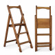 Drewniana składana drabina z 3 stopniami do domu, studia fotograficznego. Składana drabina transformatorowa do użytku domowego.