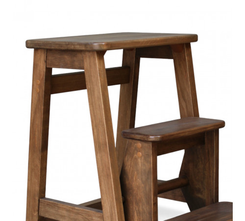 Drewniana składana drabina z 3 stopniami do domu, studia fotograficznego. Domowa składana drabina-transformator, Polysander