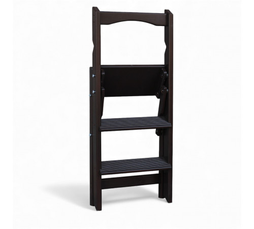 Драбина дерев'яна побутова на 3 сходинки для дому, фотостудії Сходи трансформер легкі складні розкладні Кипарис