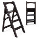 Драбина дерев'яна побутова на 3 сходинки для дому, фотостудії Сходи трансформер легкі складні розкладні Кипарис