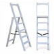 Дерев’яна розкладна драбина з поручнем Побутова висока стрем’янка для дому