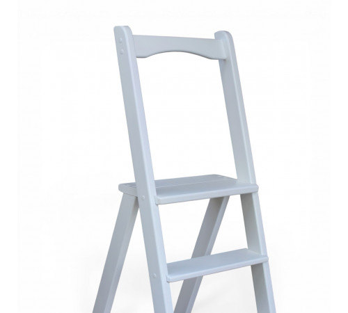 Дерев’яна розкладна драбина з поручнем Побутова висока стрем’янка для дому