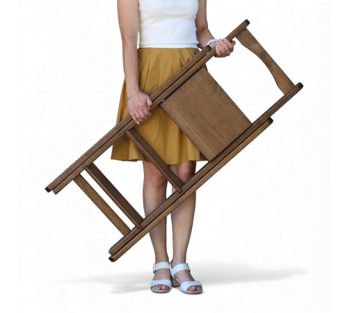 Drewniana składana drabina z 3 stopniami do domu, studia fotograficznego. Składana drabina transformatorowa do użytku domowego, Polysander.