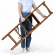 Klappbare Holzleiter mit Handlauf, hohe Haushaltsleiter für Zuhause