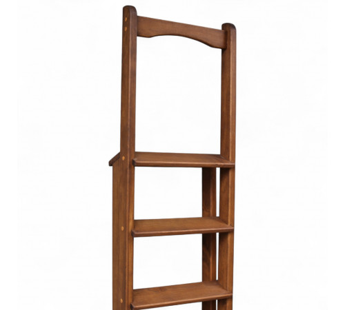 Klappbare Holzleiter mit Handlauf, hohe Haushaltsleiter für Zuhause