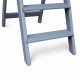 Wooden folding ladder with 5 steps for home, photo studio. Household folding transformer ladder, Light gray