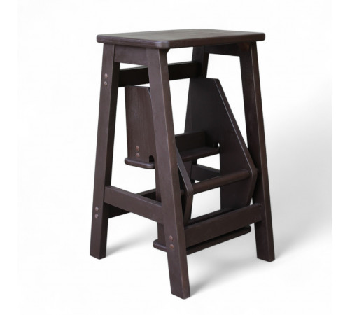 Drewniana składana drabina 3-stopniowa do domu, studia fotograficznego Składana drabina domowa-transformator Czekolada