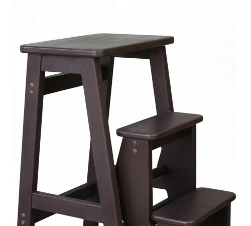 Drewniana składana drabina 3-stopniowa do domu, studia fotograficznego Składana drabina domowa-transformator Czekolada