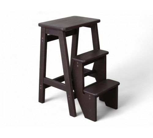 Drewniana składana drabina 3-stopniowa do domu, studia fotograficznego Składana drabina domowa-transformator Czekolada