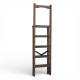 Drewniana składana drabina z poręczą Wysoka drabina domowa Polysander