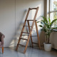 Drewniana składana drabina z poręczą Wysoka drabina domowa Polysander