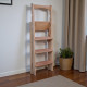 Драбина дерев'яна складана на 4 сходинки для дому, фотостудії Сходи трансформер побутові розкладні