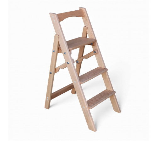 Драбина дерев'яна побутова на 3 сходинки для дому, фотостудії Сходи трансформер легкі складні розкладні