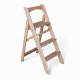 Драбина дерев'яна побутова на 3 сходинки для дому, фотостудії Сходи трансформер легкі складні розкладні