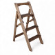 Drewniana drabina domowa z 3 stopniami do domu, studia fotograficznego. Drabinka Transformer, lekka, składana, Polysander