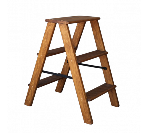 Drewniana drabina 3-stopniowa składana drabina domowa do domu, kuchni, studia fotograficznego składana w stylu zachodnim