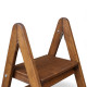 Holzleiter mit 2 Stufen, klappbare Haushaltsleiter für Zuhause, Küche, Fotostudio, faltbare Leiter